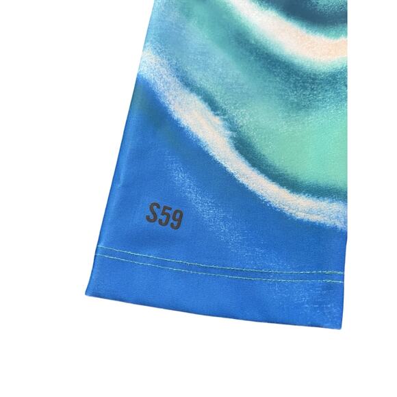 SPLITS59 SET - BLUE/GREEN TIE DYE GERI BRA TOP & LIV HIGH WAIST LEGGINGS - Picture 10 of 15